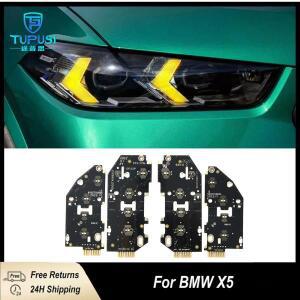 BMW G05 G06 LCI X5 X6 F86 F95 30lix 2024 주간 주행등 엔젤 아이즈용 노란색 DRL LED 모듈 4개