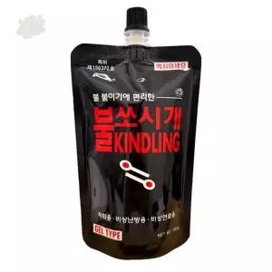 캠핑용 젤타입 착화보조제 장작 숯불 점화용 화로 야외활동 화기점화 보조액 파우치형