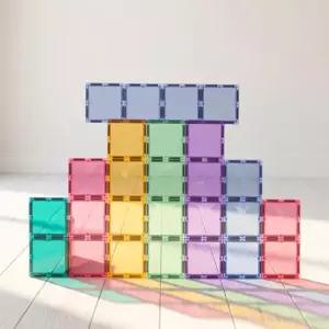 메가맥타일즈 더 그로우 직사각형 18p 자석 교구 블럭 타일 어린이 장난감 완구