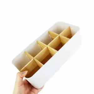 원목 8칸 정리 화장품정리대 리모컨 수납함