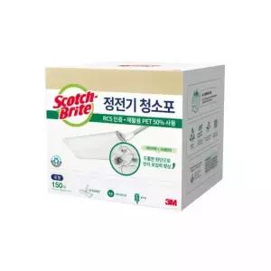 3M 스카치브라이트 대형 올뉴 재활용 PET 정전기 청소포 대용량 150매