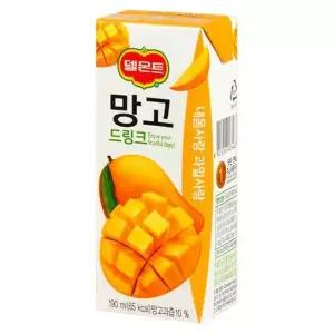 [롯데칠성음료] 델몬트 망고 드링크 190ml x 64팩