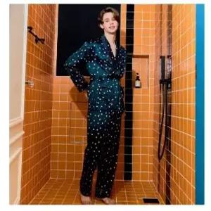 [모다아울렛][비너스]다이아 도트 남성 로브 가운 파자마(SPA2325M)_US