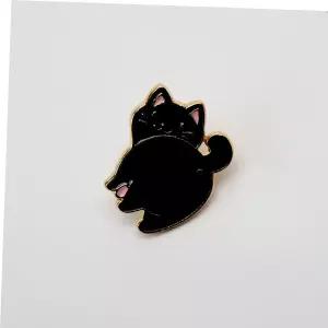 캐릭터브로치 귀여운 미니 고양이 뱃지 블랙 가방장식 브로치