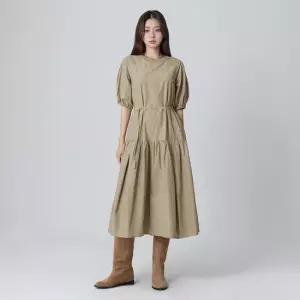 랩 LAP 라운드넥 셔링 벨트 롱원피스 AR3WO861_DG
