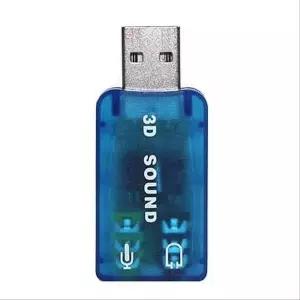 [제이큐]USB 사운드카드 5.1채널 오디오 컨버터 입출력 포트 유에스비