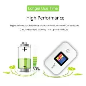 휴대용 4G/5G 모바일 와이파이 라우터 150Mbps 무선 포켓 MiFi 모뎀 SIM 카드 슬롯 포함 - 핫스팟 LTE