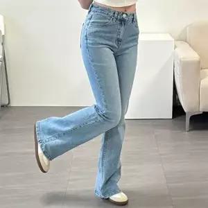 [옷자락]여성 여름 슬림핏 연청 부츠컷 데님팬츠