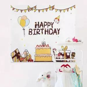 [제이큐]패브릭 대형 포스터 생일축하 초코 생일용품