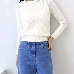 [제이큐]브이넥 여성니트조끼 여자베스트 데일리룩 블랙