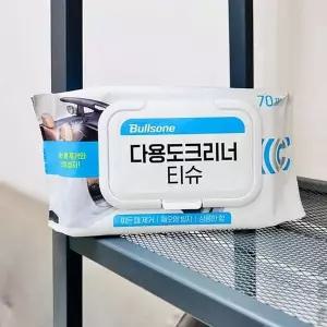 [제이큐]불스원 다용도 크리너 티슈 70매 셀프세차 세차티슈 레자티슈
