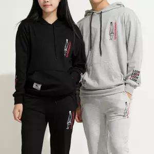 기다리는남자 후드티셔츠 특양 기모 봄 가을 겨울 빅사이즈 남여공용 티셔츠
