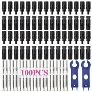 2001004020105 Pcs DC 솔라 커넥터 1000V30A 패널 Stecker IP67 방수 키트 PVMC 케이블 2.546mm2