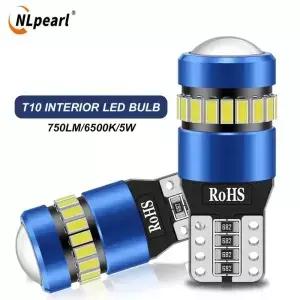 2PCS T10 W5W LED CANBUS 오류 없음 12V 자동차 측면 인테리어 조명 168 194 3030 SMD for BMW Audi Super
