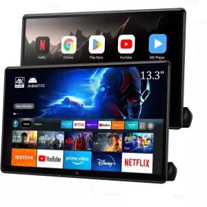 ASVEGE 13.3 4K Android 16.0 TV 헤드레스트 모니터 BMW X7 X5 X6 2023 이상용 뒷좌석 엔터테인먼트 시스템