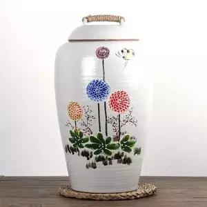 [제이큐]곡식통 뚜껑 쌀단지 쌀보관용기 옹기 20kg 잡곡보관용기