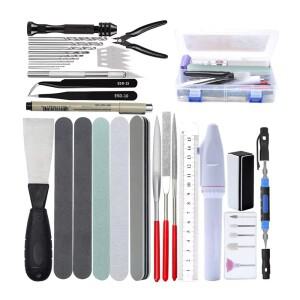 42 in 1 모델 빌딩 도구 세트, 콤보 액세서리 키트, 절단 트위저 플라이어, 건담 밀리터리 취미 DIY 연삭