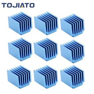5pcs Nema17 방열판 스테퍼 드라이버 쿨러 스텝 TMC2208 A4988 drv8825 tmc2130 용 알루미늄 합금 라디에이