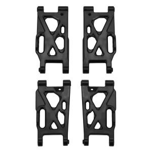 Wltoys 144001 124007 124016 4pcs 전면 및 후면 서스펜션 암 세트 RC 자동차 예비 부품