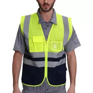 PL 모던 안전조끼 세이븐 야광 반사 메쉬 안전조끼(그린) (XL) No6
