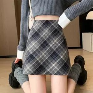 오너클랜 모직 스커트 겨울 루즈핏 미니 스커트 가을스커트 플레어스커트 데이트룩 가을옷