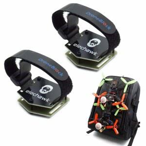 2개 세트 FPV 드론 잠금 마운트 백팩용 플러그인 액세서리 DIY 번들 배터리 스트랩이 포함된 마운트형 행잉 버클 FPV 쿼드콥터용
