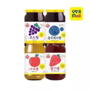 오뚜기 딸기잼/블루베리쨈/사과쨈/포도쨈 500g 3개 골라담기 308380