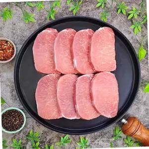 국내산 냉동 등심 돈가스용 1cm절단 연육작업X 500g 캠핑고기