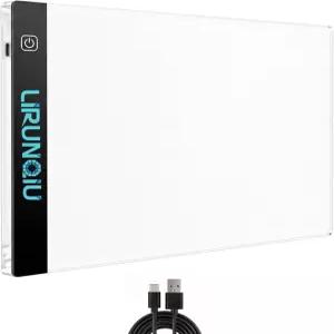 LIRUNQIU A4 다이아몬드 페인팅 라이트 패드 USB 포함 밝기 조절 가능 3가지 모드 초슬림 아트 자수 스텐실