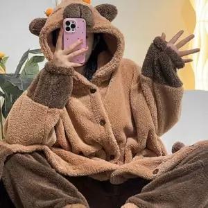 [텐바이텐][홍은]귀여운 동물 파자마 카피바라 포근하고 부드러운 홈웨어
