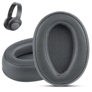 소니 WH-H900N용 크론 칼파스모스 교체용 이어패드.SONY MDR-100ABN 헤드폰용 이어 SONY 900N 및 WH H900N과 호환되는 소프트 폼 가죽(그레이) 이어패드가 포함된 헤드폰 쿠션