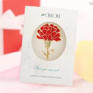 CRICRI 어버이날 선물용 카네이션 브로치 어버이날선물 스승의날선물 카네이션브로치
