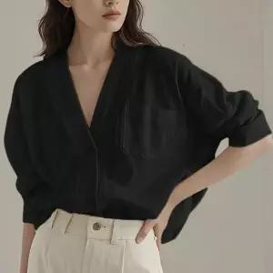 여자긴팔남방 린넨마셔츠 여자오버핏셔츠 면 셔츠 여성 루즈핏 캐주얼 상의 이너 셔츠