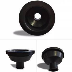 자동차 와이어 하네스 시트 금속 구멍, 블랙 방진 고무 피복, 58x3.0mm, 5 개