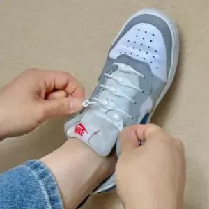 무매듭 실리콘신발끈 화이트 12P 빵봉지끈 고무줄신발끈 탄성운동화끈