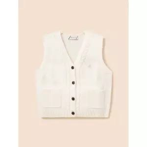 [BEANPOLE KIDS] 여아 울 케이블 오픈형 니트 베스트  아이보리 (BI6851G010)