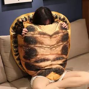 거북이등껍질쿠션 입는 등딱지 1m 대형 인형