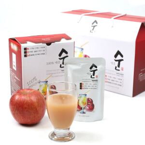 경북 영주 100 순수 사과즙 애플순 100ml 30포