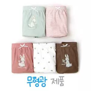 [제이투와이]아동팬티 5매입 귀여운 유아 아동 초등학생팬티 순면팬티 90사