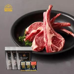 고메프리미엄 프렌치랙 양갈비 250g 3팩 + 시즈닝 3종 1세트