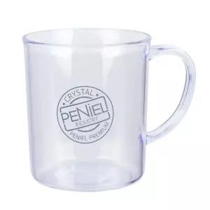음료 다용도 플라스틱 손잡이컵 주방 업소 400ml 중형