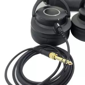 오디오 테크니카 ATH-M50X 교체용 케이블 M40X M60X M70X 많은 헤드폰에 적합 23 AugT2 6.35mm 변환