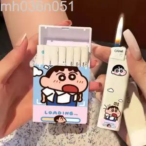  짱구는 못말려 짱구 담배 케이스 라이터 세트 얇은담배 굵은담배 캐릭터 굿즈