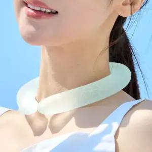 블루필 여름 아이스 넥밴드 넥쿨러 쿨링 냉감 그리드
