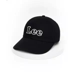 LEE 빈티지 로고 코튼 볼캡 블랙 1368103