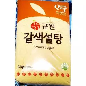 중백당 식당 업소용식자재 황설탕 식자재 식당용 3kg 삼양 조미료 갈색설탕 갈색 황색