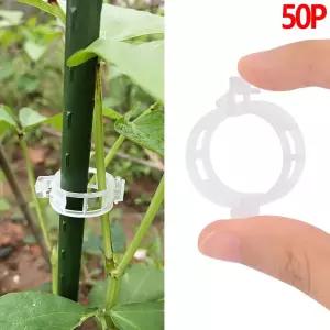 비닐하우스 식물 지지대 고정끈 50p 작물타이 화초 나뭇가지 집게 고추대 클립 꽃틀