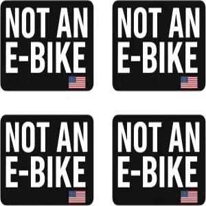 자전거 프레임 헬멧 배터리 케이스 펜더 및 포크용 EBike 방수 비닐 데칼 스티커 1.6 x 2.0 인치 검은색
