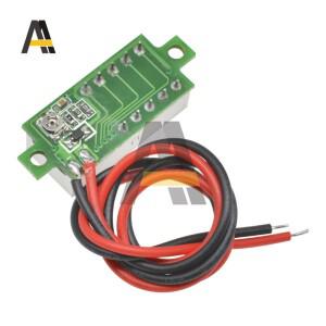 DC 2.5-30V 0.28 인치 미니 LED 디지털 전압계 측정기 패널 2 와이어 자동차 Motocycle 볼트 테스터 5V