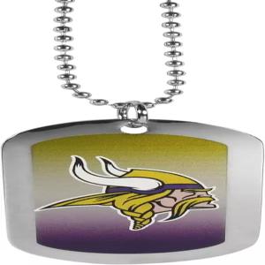 NFL 시스키유 스포츠 팬샵 미네소타 바이킹스 팀 태그 목걸이 26인치 컬러